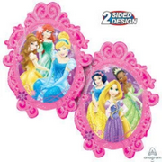 31" PRINCESSES FRAME SUPERSHAPE Balloon • Large Foil Mylar Balloon • Party Supplies Decorations Foil Mylar Balloon