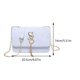 thumbnail image 2 of Bolso de hombro con solapa de PU para mujer bolsos cruzados de diseñador correa de cadena para salidas y citas, 2 of 7