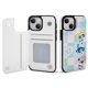 thumbnail image 1 of Funda tipo cartera de Las Supernenas para iPhone 14 con tarjetero, tapa trasera tipo libro de piel sintética con función atril, ranuras para tarjetas, cierre magnético doble, antigolpes., 1 of 6