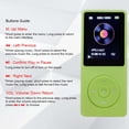 thumbnail image 2 of Reproductor MP3 Arungo MP10 de 32 GB con altavoz y auriculares, color verde, 2 of 7