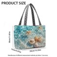 thumbnail image 6 of FOR U DESIGNS Beach Starfish Shell Print Quilted Tote Bag for Women, Reversible Handbag with Pockets, Double Sided Usable Hobo Purse Lightweight Tote Handbag for Work School, 6 of 6
