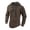Brown, variant on Mens Spring and Autumn Fashion Casual Solid Lace Up Hooded Long Sleeve Sweater French Jacket Men S
