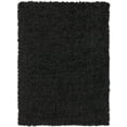 thumbnail image 2 of Hauteloom Fochville Living Room, Bedroom Area Rug - Contemporary - Plush Pile - Black - 18" Sample, 2 of 6