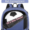 thumbnail image 3 of Mochila de fútbol YOREPEK ligera con soporte para balones 28L, 3 of 9