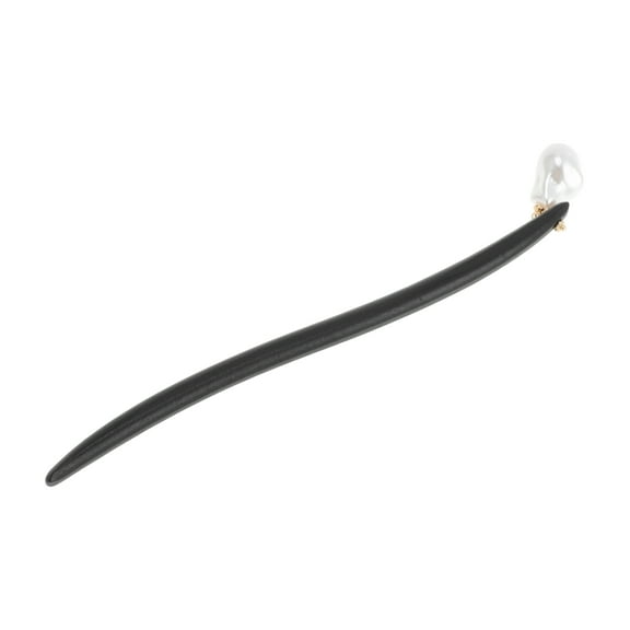 Unique Bargains 1 Pc Hair Chopstick Teardrop Hair Hairpin for Women Black