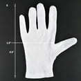 thumbnail image 2 of TELOLY 12 Pairs Small 100% White Cotton Gloves for Eczema, Moisturizing Hand Therapy Gloves for Night Sleep, 2 of 7