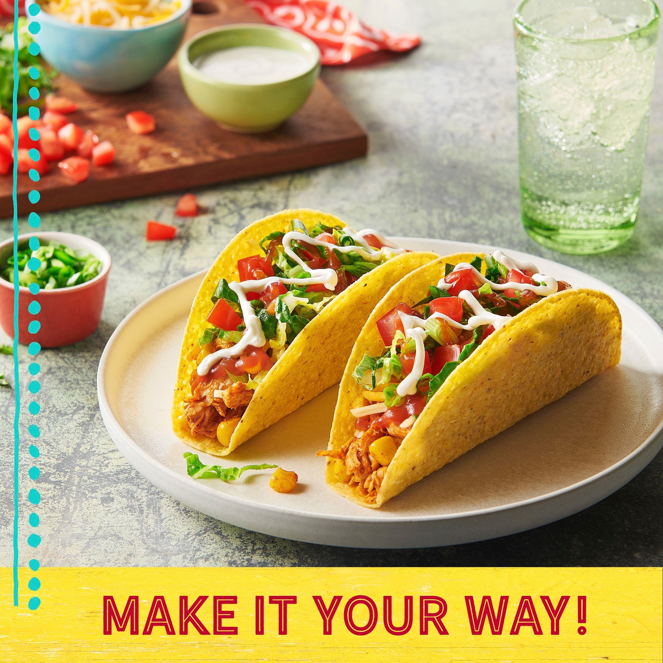 (3 pack) Old El Paso Gluten Free Stand 'N Stuff Taco Shells, Family Size (20 Taco Shells)