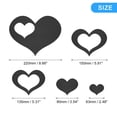 thumbnail image 2 of Acrílico Espejo Pared Pegatinas 14uds en 1 Juego Auto Adhesivo Removible Corazón Pared Calcomanías para Hogar Sala Habitación Dormitorio Oficina DIY Decoración (Negro), 2 of 6