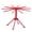 Red, variant on Collapsible Pasta Drying Rack, Plastic Foldable Homemade Fresh Spaghetti Stand Dryer Noodle Hanger for Kitchen with 10 Arms, Stable, Easy Storage, Quickly Set Up (White)