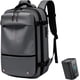 thumbnail image 1 of Mochila, bolsas Airback con cerradura antirrobo, mochila de viaje, bolsa de compresión al vacío para viajes, negocios y universidad (gris, con bomba de aire), 1 of 8