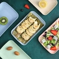 thumbnail image 2 of Cereal Plates 8 Pieces, Unbreakable Wheat Straw Plates, Microwave and Dishwasher Safe Reusable Plates Set, for Dessert Cupcake, Salad, Steak Home and more (8 Pcs Rectangle), 2 of 7