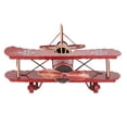 thumbnail image 1 of Vintage Airplane Model Wrought Iron Aircraft Biplane for Desktop Decor Photo Props RedDecoration,Airplane Models for, 1 of 8