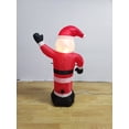 thumbnail image 3 of 120cm Christmas Inflatables Tall Raised-Arm Santa Claus,Outdoor Decoration LED Lighted Santa Christmas Decor for Yard Patio Garden Lawn Xmas Holiday Indoor Party, 3 of 6