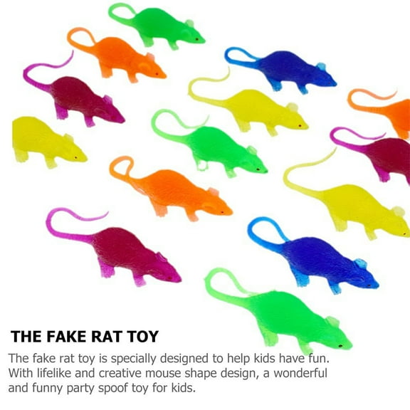 LEORX Plastic Rats  6Set Realistic Mouse Toy PVC Rat Figurines For Kids