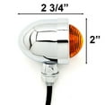 thumbnail image 3 of Krator Motorcycle 2 pcs Chrome Amber Turn Signals Lights Compatible with Victory Vision Street Tour, 3 of 5