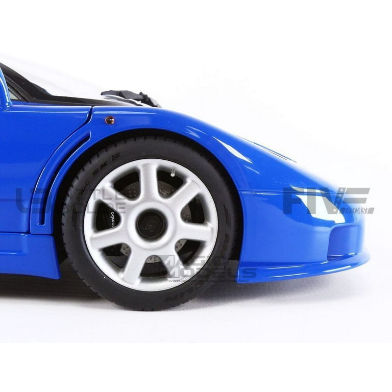 Bugatti EB110 SS Super Sport French Racing Blue with Silver Wheels