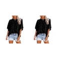 thumbnail image 3 of Sonducket Camisa de media manga para niñas, jersey informal con volantes, blusa holgada, fiesta de viaje, ropa de primavera y verano, Tops, Type8 NO8, 3 of 6