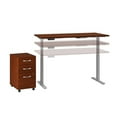 thumbnail image 3 of Move 60 Series 60W x 30D Adjustable Desk Set in Hansen Cherry - Engineered Wood, 3 of 8