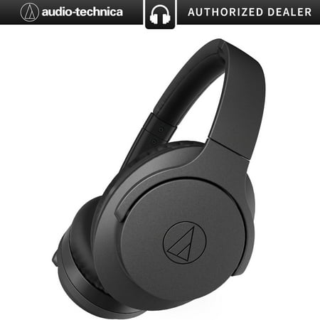 Audio-Technica - QuietPoint ATH-ANC700BT Wireless Noise Cancelling Over-the-Ear Headphones - Black
