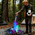 thumbnail image 4 of HGD Magic Campfire Fire Color Changing Packets for Fire Pit, Indoor/Outdoor Fireplace, Bonfire - Rainbow Magical Flame, Camping Accessory, Compatible with Wood Single pack, 10/15/25/30g per pack, 4 of 6