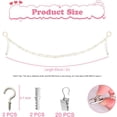 thumbnail image 2 of NOGIS Stuffed Animal Storage Chain - 78.4 inch Toys Holder for Plush Animal Hanging or Corner Stuffed Animal Storage Suitable Hanging Plush Toys, Hats, Socks, Photos,Nursery Room Wall Decor, 2 of 7