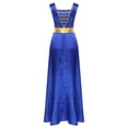 thumbnail image 2 of iefiel Costume de Danse Sans Manches pour Femmes Robe Maxi de Louange Tunique de Danse Liturgique d'Église Bleu m, 2 of 7