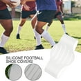 thumbnail image 3 of Hyasfey 2 Pcs Soccer Cleat Lace Cover Silicone Football Shoe Bands Reusable Soccer Cleat Bands for Soccer Baseball Training, 3 of 7