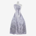 thumbnail image 2 of Zelouf Eloquent Floral Sequins Paillete Embroidery Lace  , Sewing, DIY, Crafts Fabric by the Yard, Sky Mist, 1 Yard, 2 of 2