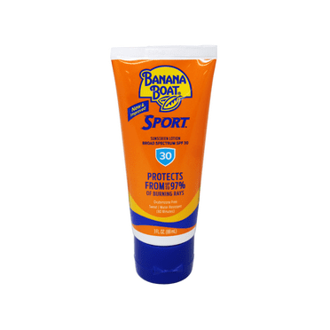 Banana Boat Sport Sunscreen Lotion SPF 30, Travel Size, 3 FL OZ