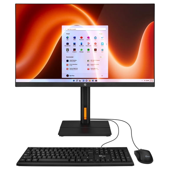 All in one Qian QZI-243T15-MK Pantalla FHD (1920x1080) de 24”, Intel Core i3 1115G4, 16GB DDR4, 512GB NVMe, WIFI-BT, Camara 5MP y microfono integrado