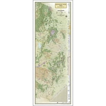 National Geographic Continental Divide Trail Map, Laminated, 18" x 48"