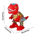 thumbnail image 4 of Dinosaur Toy, Light Up Transparent Dinosaur, Gear Mobile Music Car, Auto Change Direction Kids Toy, Sensory Dinosaur Car, Toddler Dinosaur Gift, Colorful Gears Dinosaur Toy, 4 of 9