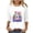 #0039-Multicolor, variant on Womens Tops Easter 3/4 Sleeve Crewneck Bunny Graphic Print Loose Fit Weekend Outings Casual Wear Tops Gift
