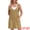 Khaki, variant on DARING DIVA Women's Loose Sleeveless Pinafore Mini Denim Dresses S Blue