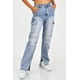 thumbnail image 1 of Jeans cargo Wide Leg Balam /Juvenil, 6404 (Medio) azul ECH, 1 of 6