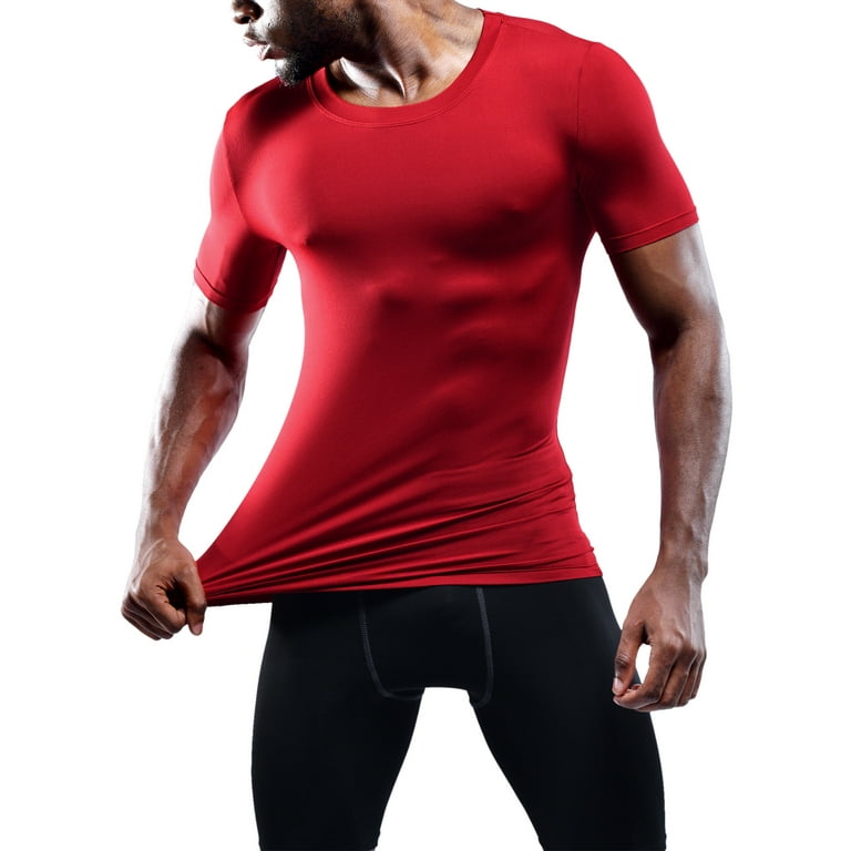 Neleus Men's 3 Pack Compression Baselayer Athletic Workout T  Shirts,5022,Black,Black(red),Grey,US 2XL,EU 3XL,  price tracker /  tracking,  price history charts,  price watches,  price  drop alerts