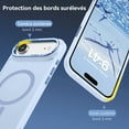thumbnail image 5 of BENTOBEN Case for iphone Air Compatible with Mag-Safe 6.5" Metal Frame Slim Tpu Matte Shockproof Protective Cover Light Blue, 5 of 8