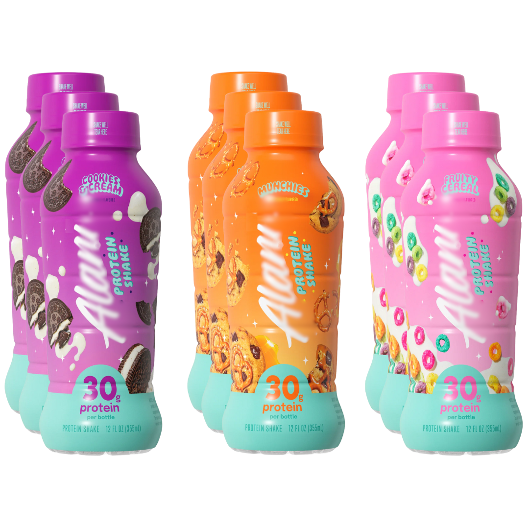Alani Nu Protein Shakes 3 Flavor Variety Pack, Healthy Protein Shakes 12 Fl. Oz (12 - Pack)
