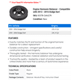 thumbnail image 2 of Engine Harmonic Balancer - Compatible with 2013 - 2016 Dodge Dart 2014 2015, 2 of 2