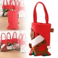 thumbnail image 2 of AUDeals Christmas Gift Bags with Handles Festive Red Holiday Treat Bags for Kids, Candy Favors, Xmas Party Supplies, 2 of 7
