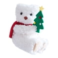 thumbnail image 2 of Plush Christmas Bear Hanging Ornament,Soft Stuffed Holiday Pendant with Hanging Loop,Indoor & Outdoor Decor for Christmas Tree,Front Door,Mall Scene And Seasonal Gift Selection, 2 of 8