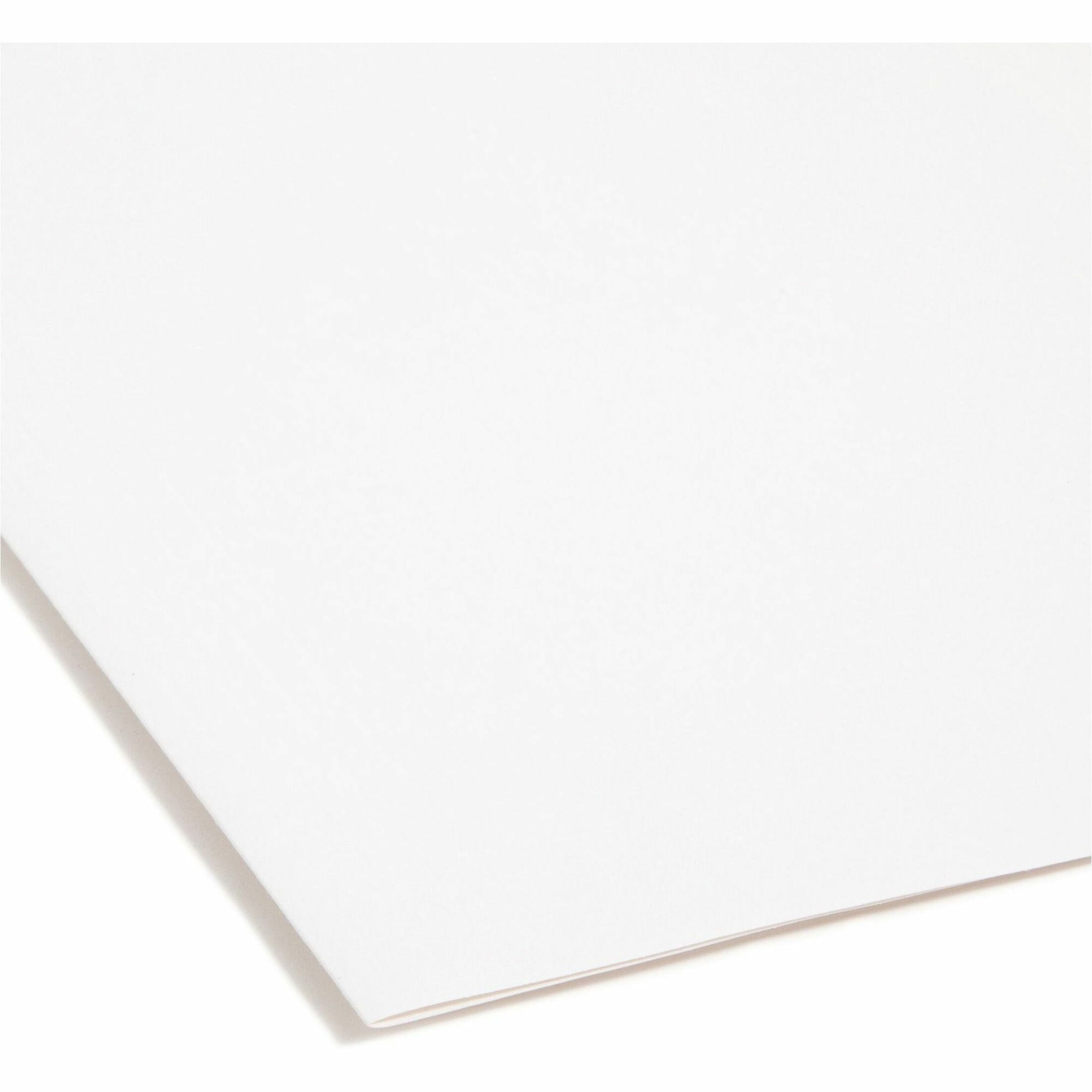 Smead FasTab® Hanging File Folder, 1/3-Cut Built-In Tab, Letter Size, White, 20 per Box (64002)