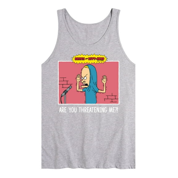 Beavis & Butthead - Are You Threatening Me - Men's Jersey Tank Top