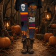 thumbnail image 4 of Leggings For women Mummy Skull Print 4-Way Stretch Casual Fashion Tummy Control Leggings, 4 of 6