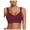 38-Wine, variant on SELONE Womens Sports Bras Longline Cami Bras Yoga Bras High Impact Sports Solid Color Seamless V Neck Solid Comfort Traceless Camisole Underwear Sports Bras for Women Longline Sports Bras Blue L