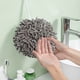 thumbnail image 1 of Bola absorbente de microfibra para secar las manos | Toalla de mano de poliéster blanco y gris de secado rápido para niños y adultos | Toalla de mano suave y ligera de 17 cm | Fomenta buenos hábitos, 1 of 8