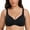 Black, variant on MELENECA Women's Plus Size Minimizer Underwire Full Coverage Unlined Seamless Cup Bras Black 42C