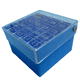 thumbnail image 1 of Caja de Tubos para Almacenamiento en Congelados, Caja de Tubos para Muestras Congeladas, Caja de Tubos Abatible, 25 Celdas, 1,5-2,0 Ml, 1 Unidad, Azul, 1 of 5