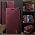 thumbnail image 5 of CaseMe Calf Leather Lining Microfibre Wallet Case for Samsung Galaxy Z Fold8 5G 7.6-inch with RFID Blocking,Magnetic Closure,Card Slots,Cash Slot,Flip Folio Protective Phone Case,Red, 5 of 11