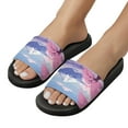 thumbnail image 5 of GZHJMY Stylish Slides for Women Men, Cartoon Japan Mount Fuji In The Afternoon Soft Flexible Slip-on Sandals Slippers, 5 of 7